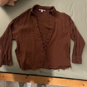 Urban Outfitters oversized lightweight button up. Size S.